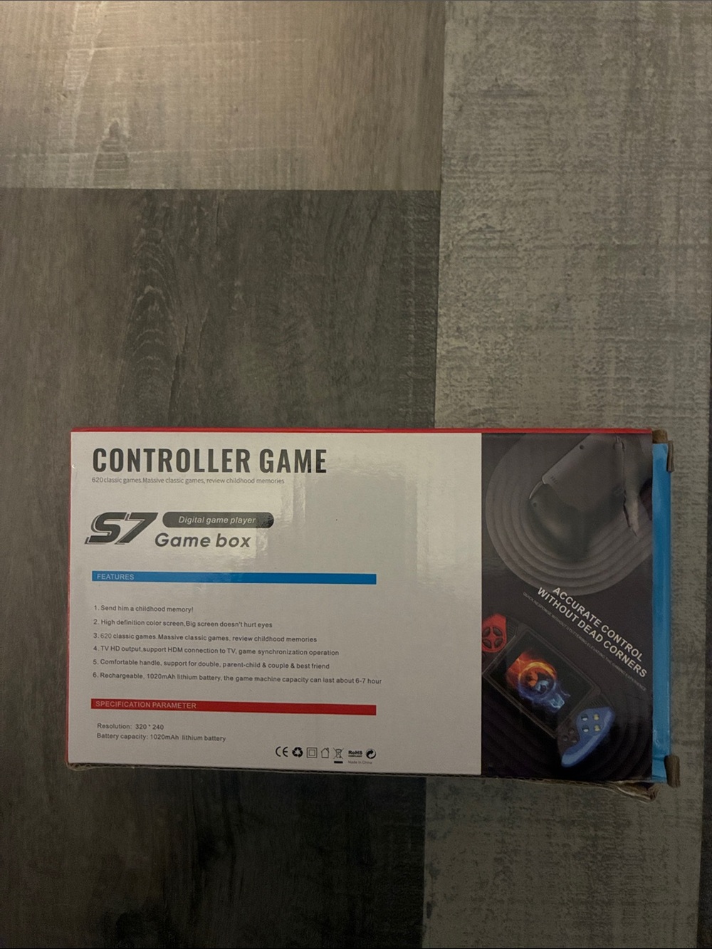 Controller Game Box Handheld Console - Blue/Red - Picture 2 of 2